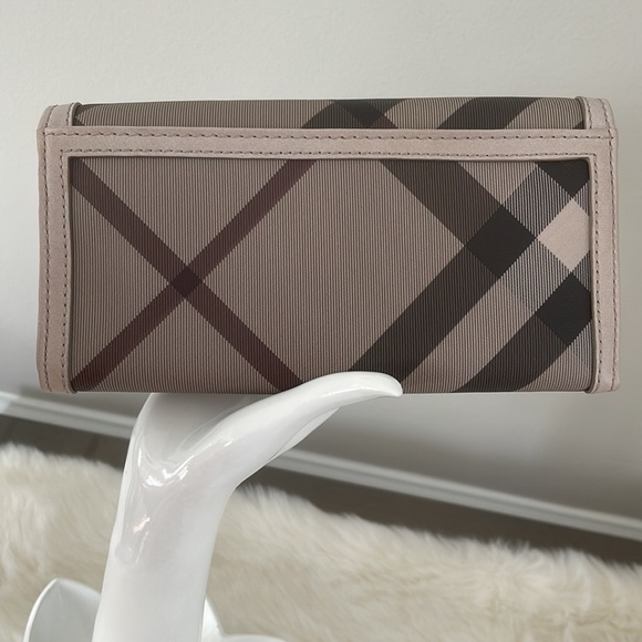 BURBERRY WALLET - NWT - TRENCH - SMOKED CHECK PENROSE CONTINENTAL WALLET - Picture 4 of 17